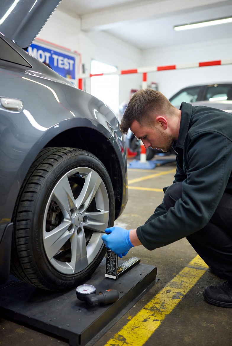 Computerized wheel alignment and balancing machine